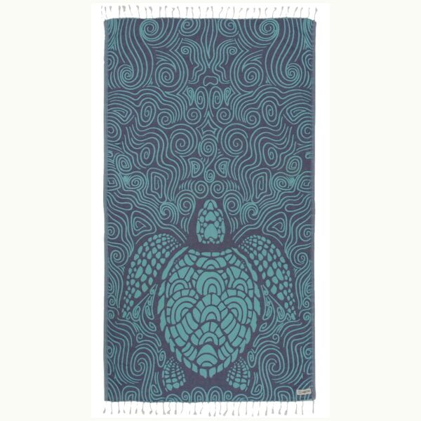 Sand Cloud Mint Swirl Turtle Regular Towel