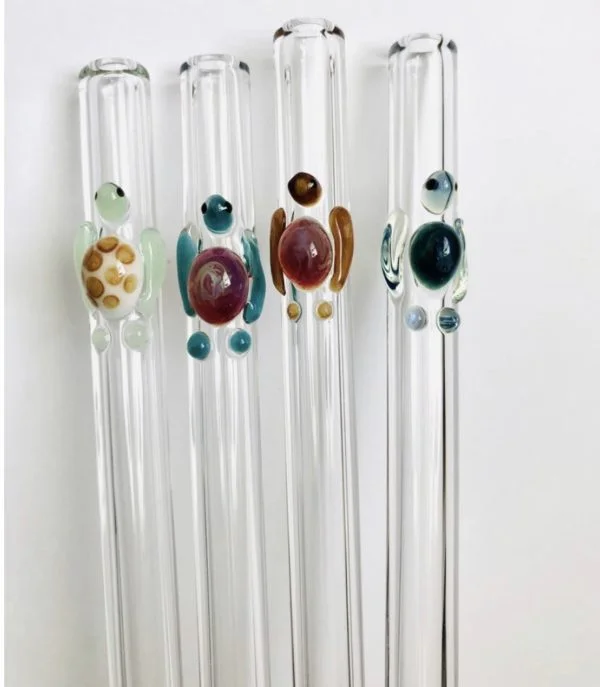 Hand Blown Glass Straw