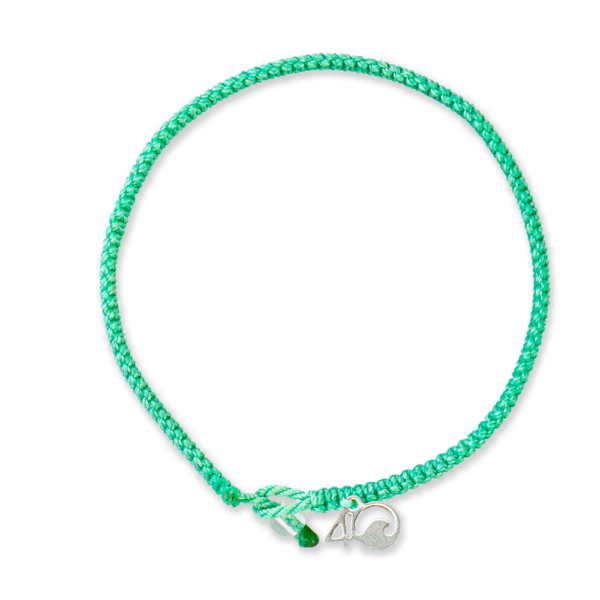4ocean Hawksbill Sea Turtle Braided Bracelet Emerald