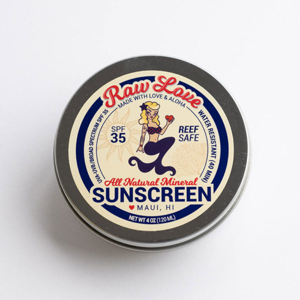 Raw Love Reef Safe Sunscreen 4oz Tin