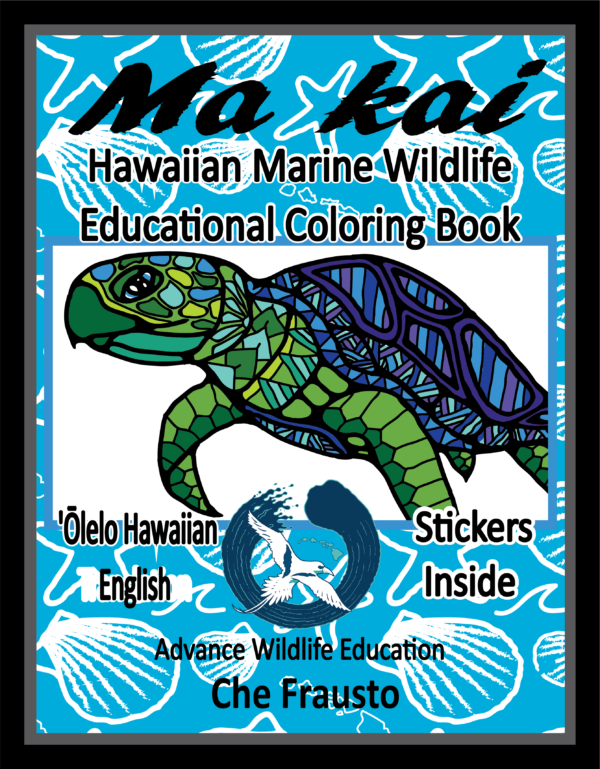 Hawaiian Ma Kai Marine Wildlife Educational Coloring Book