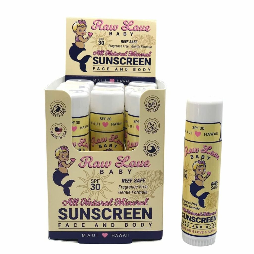 Raw love baby sunscreen stick