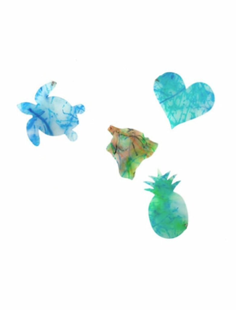 Melted marine debris magnet