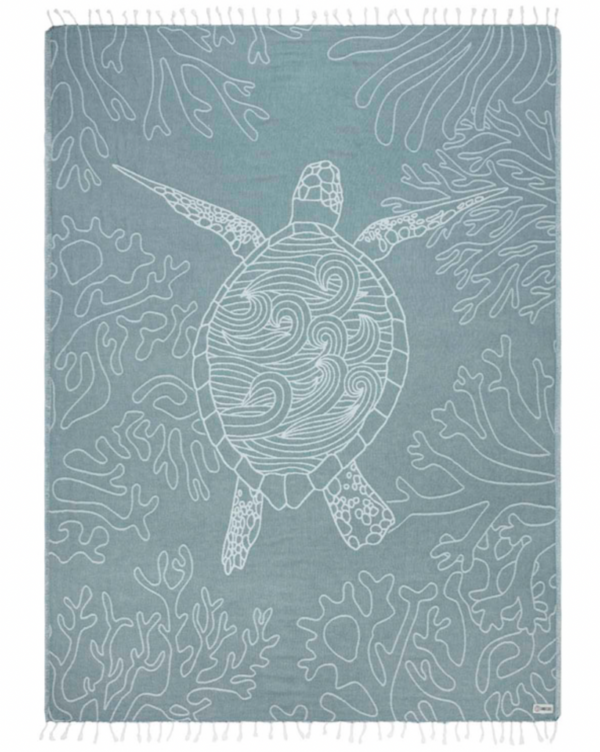 Sand Cloud Sea Turtle Reef Deep Ocean Large Towel