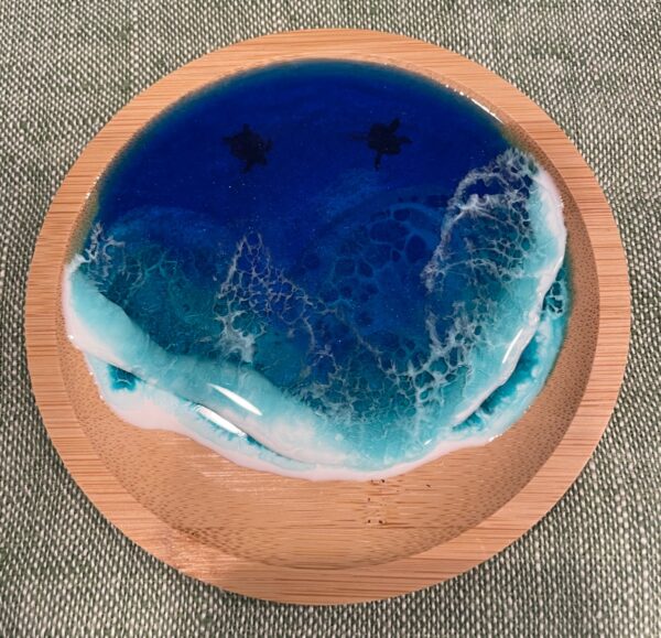 Ocean Waves Circular Trinket
