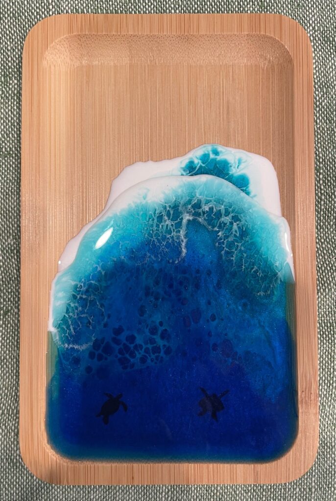 Ocean Waves Rectangular Trinket Board