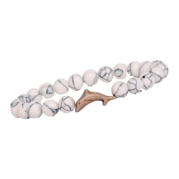 Fahlo Dolphin White Howlite Web