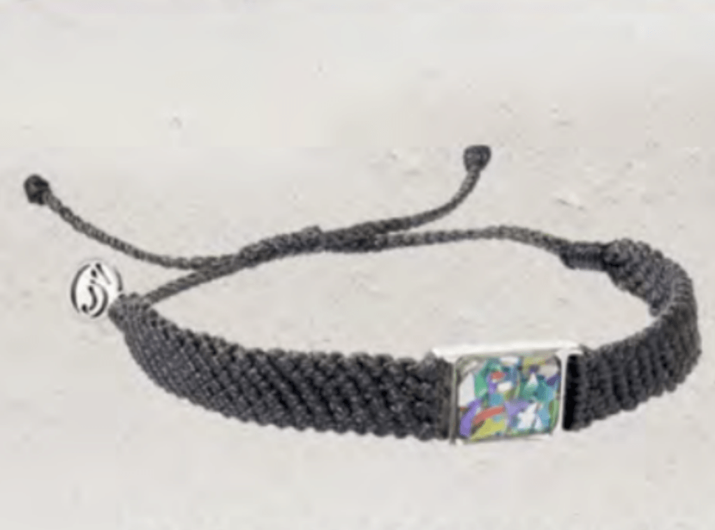 4ocean Last Straw Braided Bracelet Black