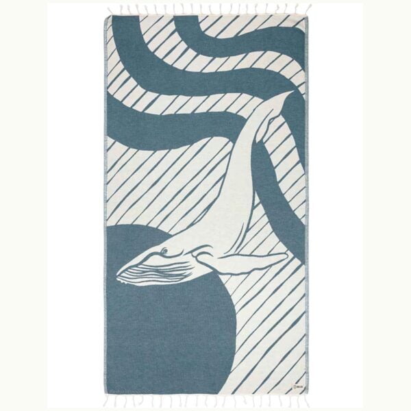 Sand Cloud Tofino Whale Regular Towel Natural