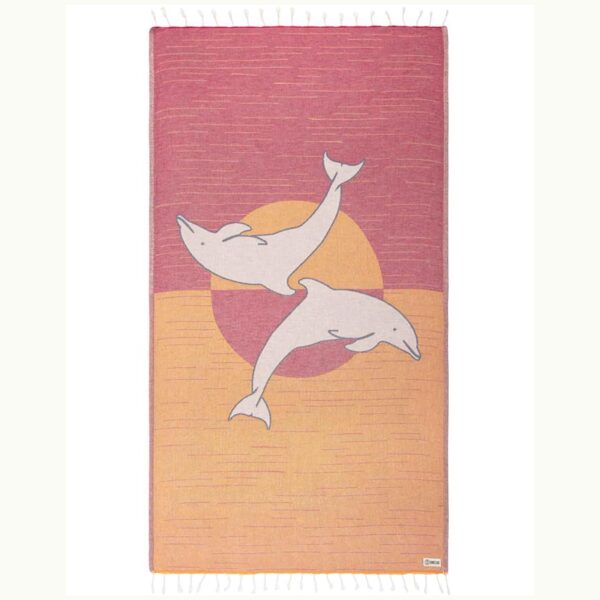 Sand Cloud Sunset Dolphin Regular Multicolor Towel