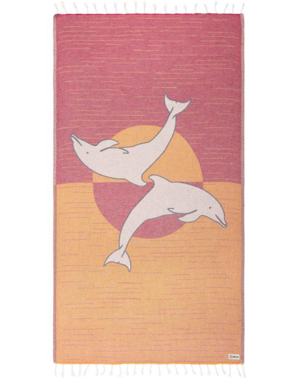 Sand Cloud Sunset Dolphin Regular Multicolor Towel
