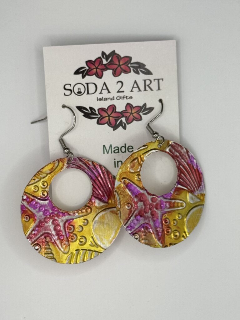 Hawaiian Starfish Drop Earring