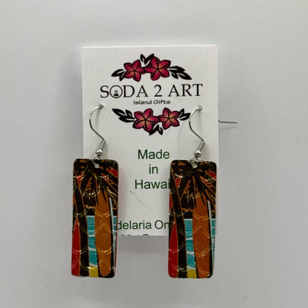 Hawaiian Surfboards Earring