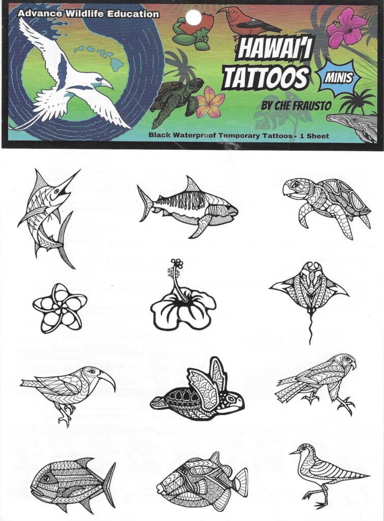 Hawaiian Temporary Tattoos Mini