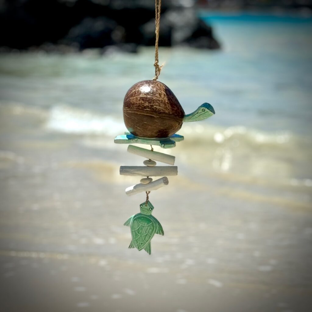 Bobbing Coconut Honu Wind Chime