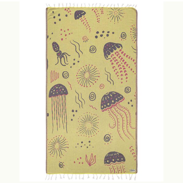 Sand Cloud Aquatic Museum Regular Lime Towel