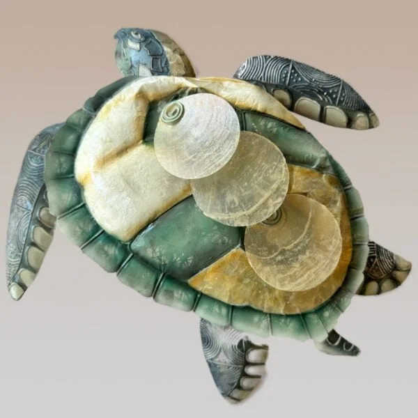 Reef Collection Capiz Honu Wall Art