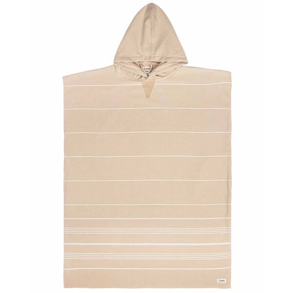 Sand Cloud Classic Border Hooded Pancho Sand