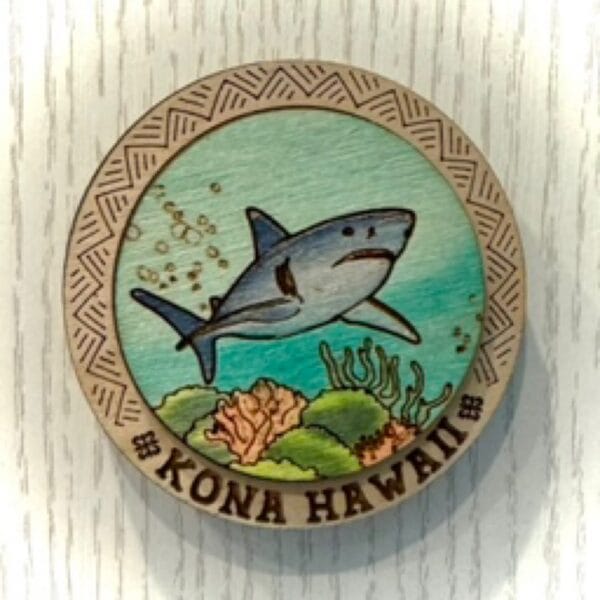 Shark Wood Magnet