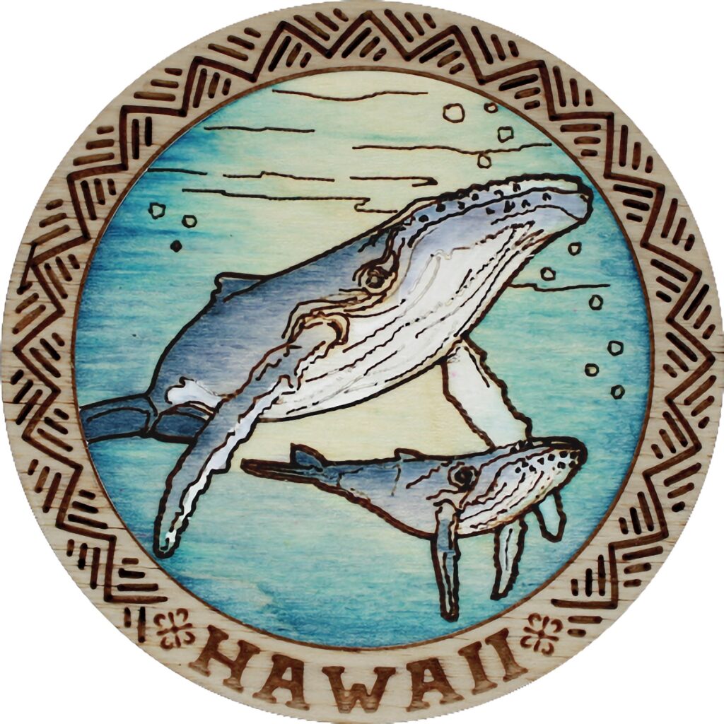 Humpback Whale Ohana Scene Magnet