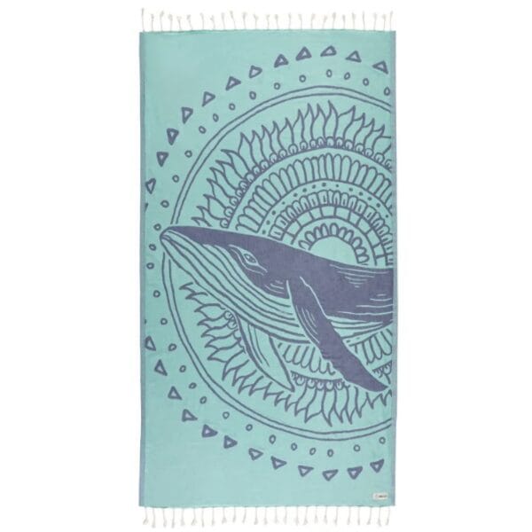 Sand Cloud Repun Kamui Regular Bermuda Teal Towel