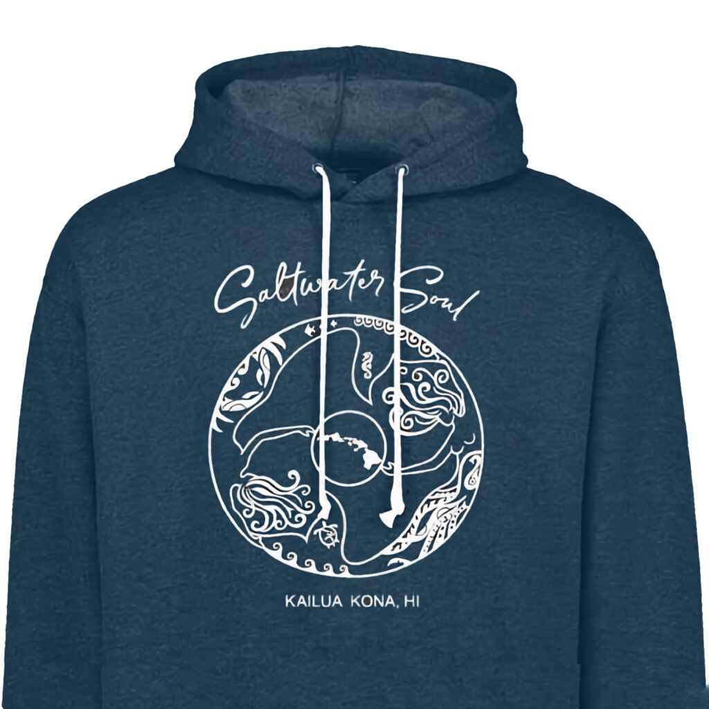 Navy hoodie logo wear