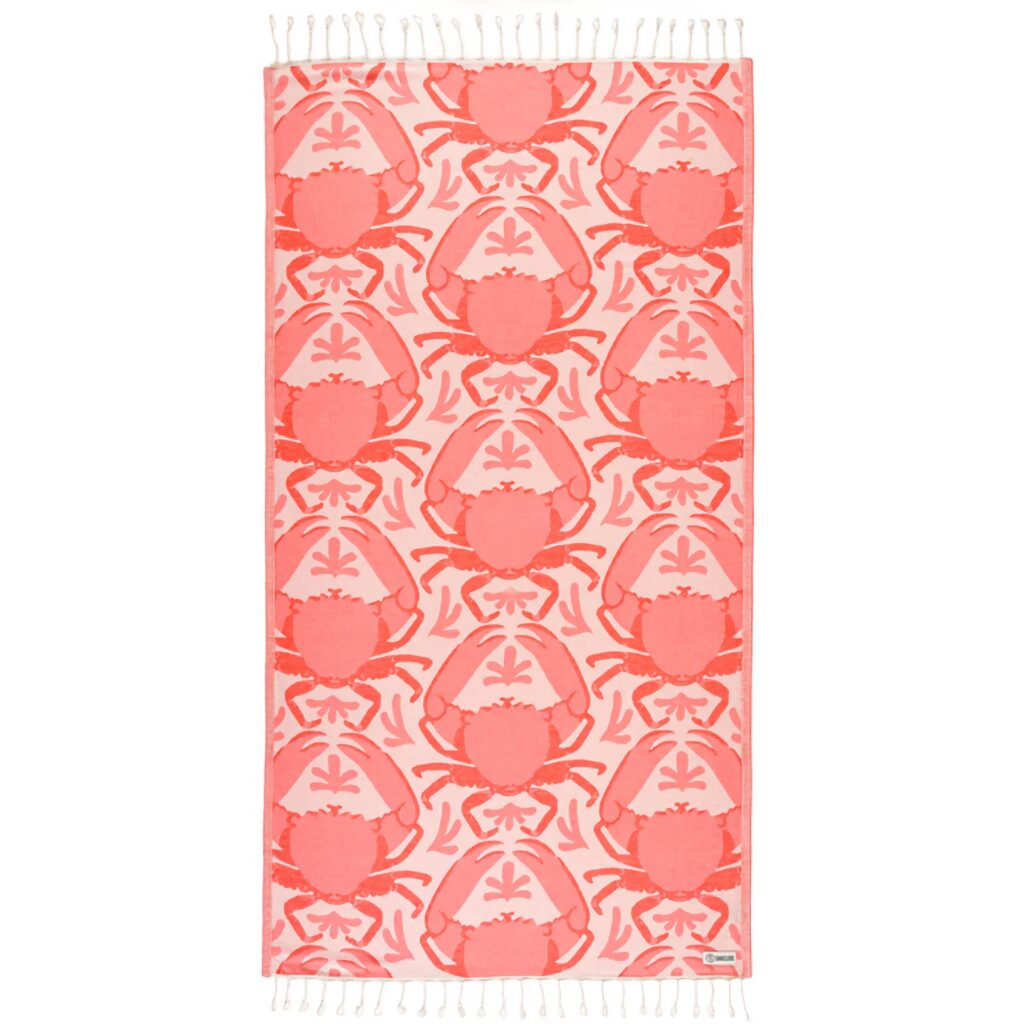 Sand cloud crabby georgia peach regular towel