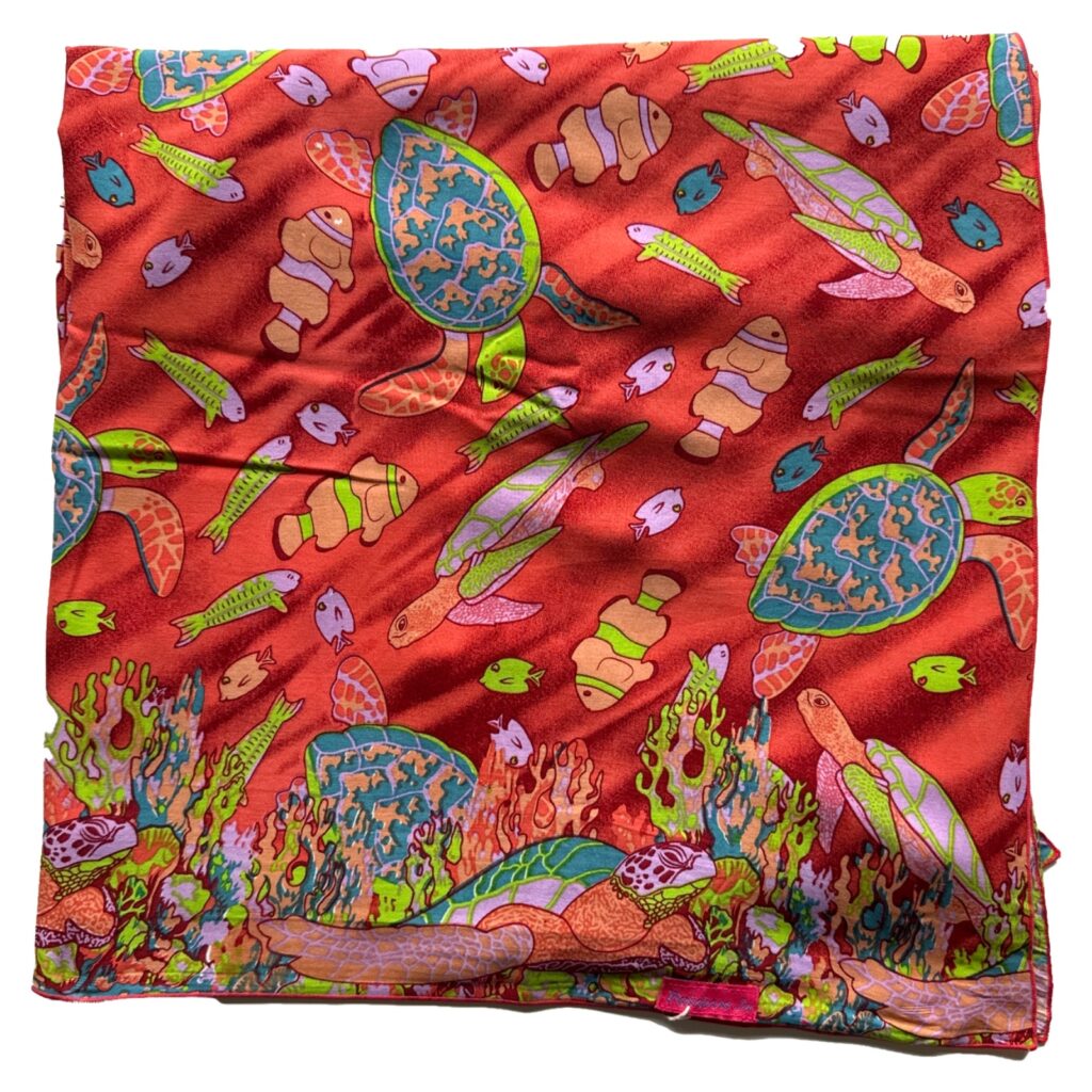 Pink honu green fish orange reef rainbow jo full sarong