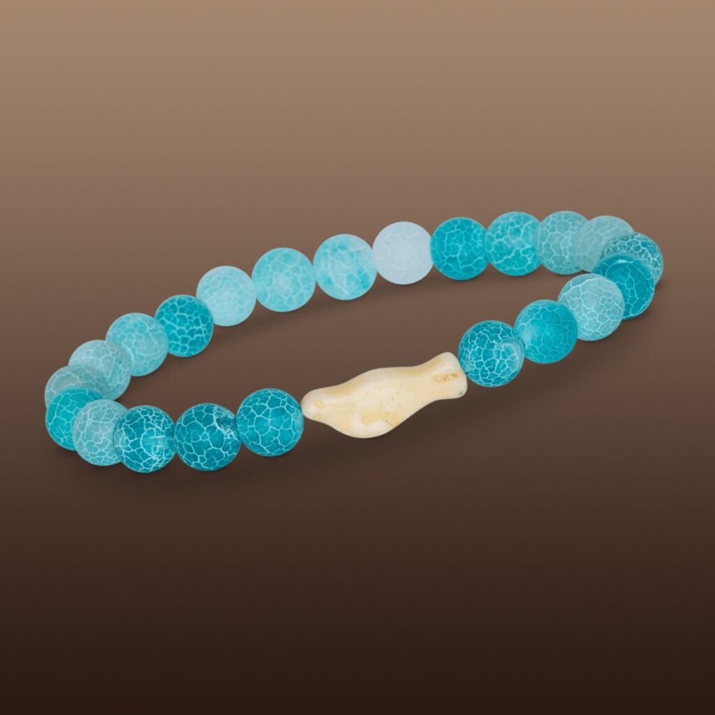 Seal aqua blue glide bracelet