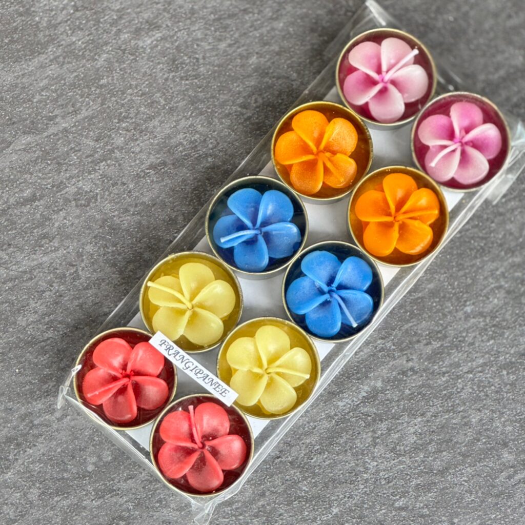 Tropical tealight candles