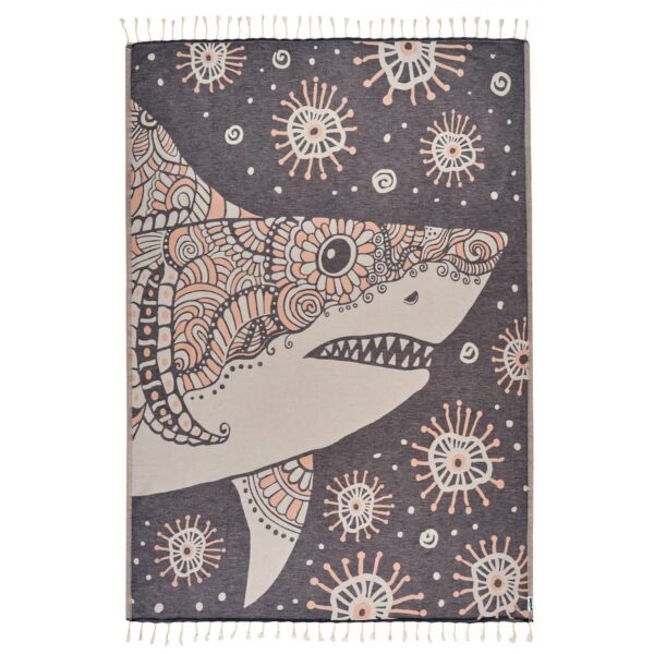 Sand cloud mrs shark discovery shark week large moonlit ocean towel