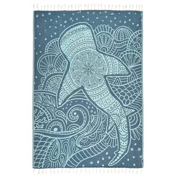 Sand cloud mr whale shark discovery shark week large legion blue towel