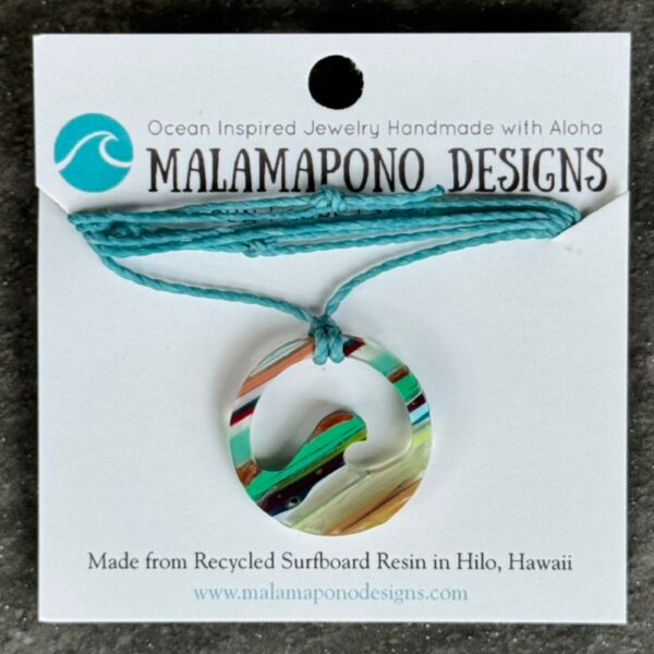 Ocean wave pendant