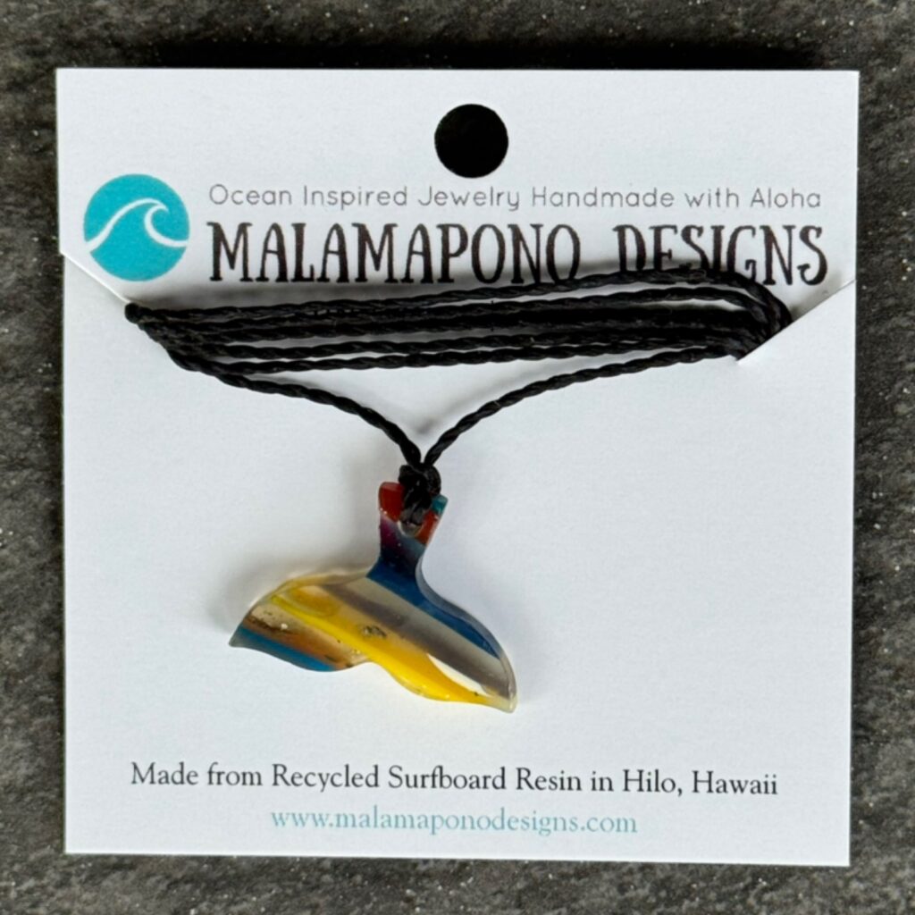Whale tail pendant
