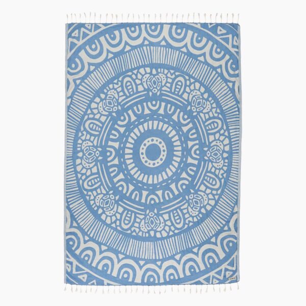 Sand cloud azure large blue towel