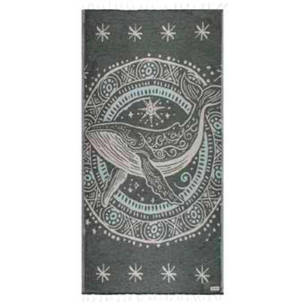 SAND CLOUD Ziggy the Whale Regular Legion Blue Towel