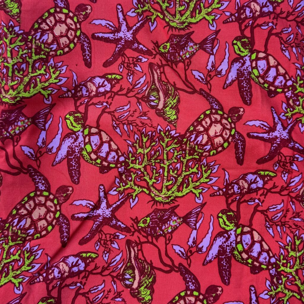 Violet Green Honu Starfish Orange Reef Rainbow Jo Full Sarong