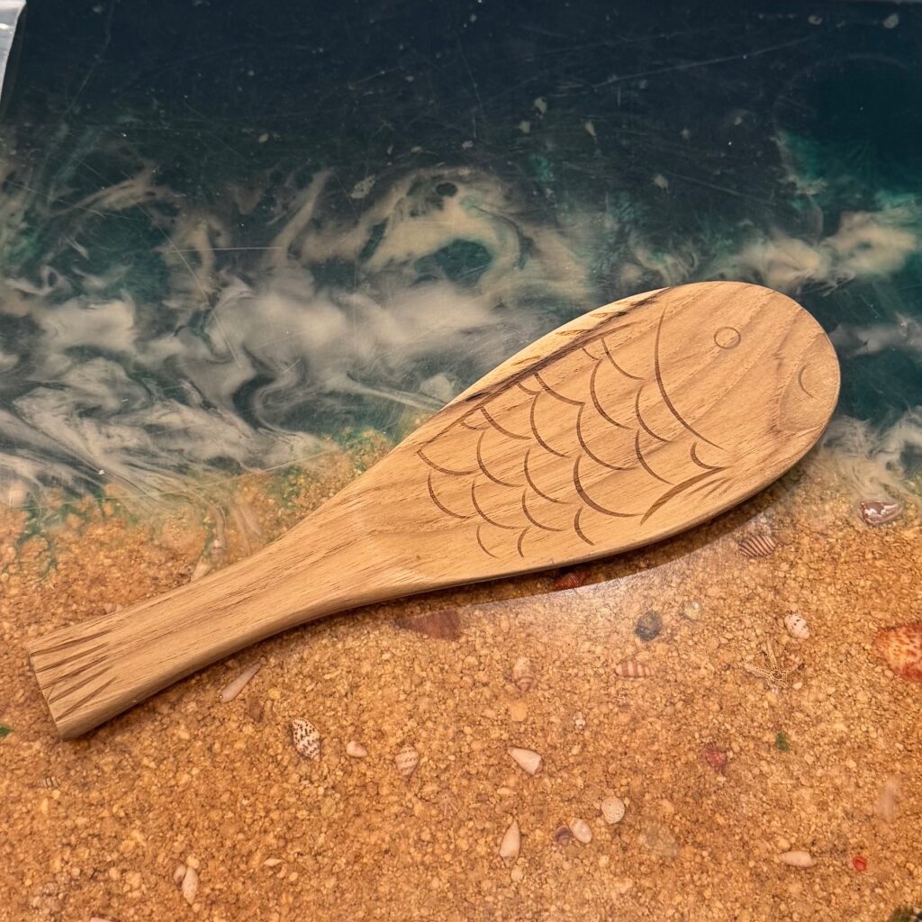 Rice Paddles Wooden Hand Carved