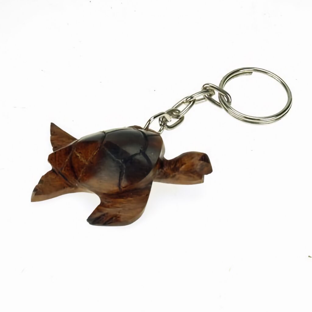 Sea Turtle Keychain Ironwood Carving