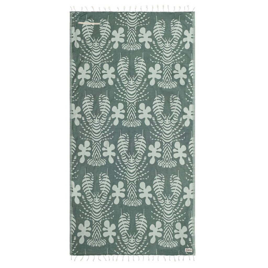 SAND CLOUD Lumen with Zip Pocket Teal Regular Towel