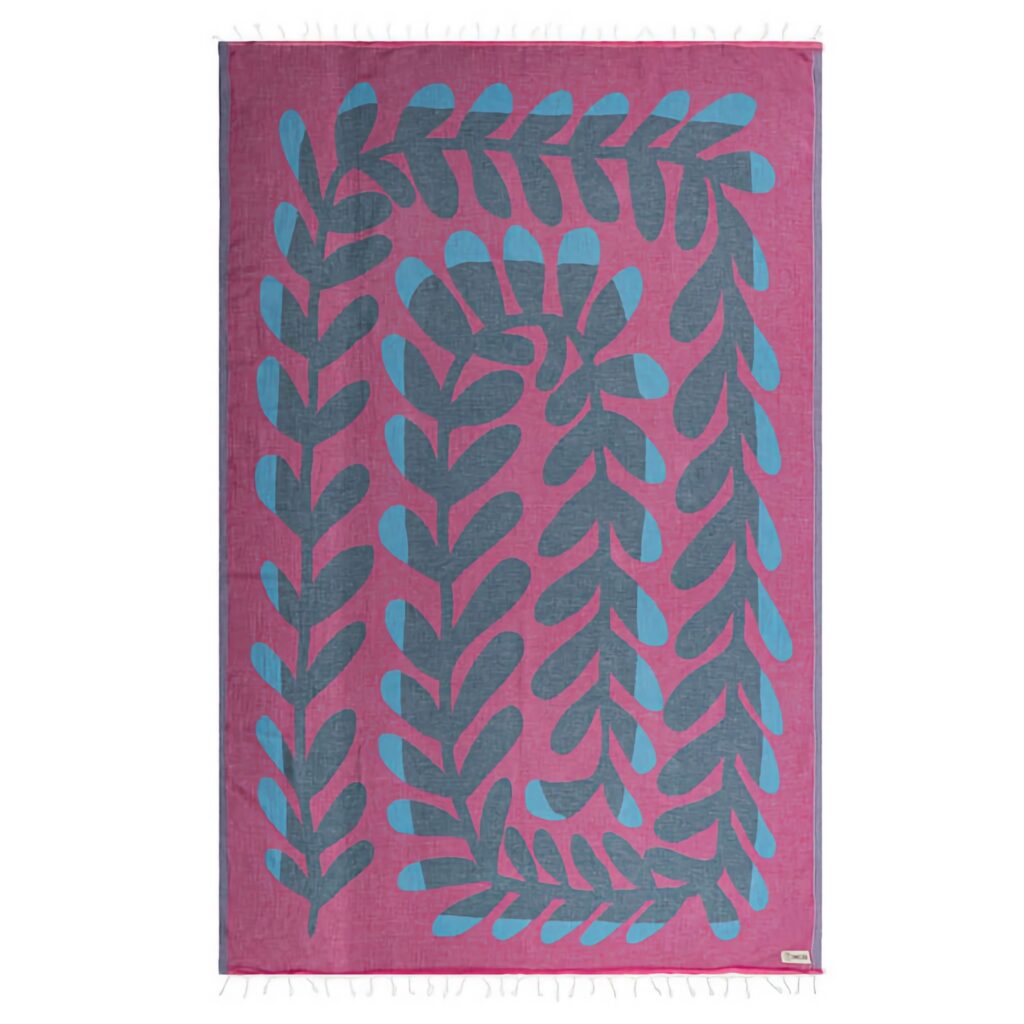 SAND CLOUD Kelp Large Fuchsia Towel