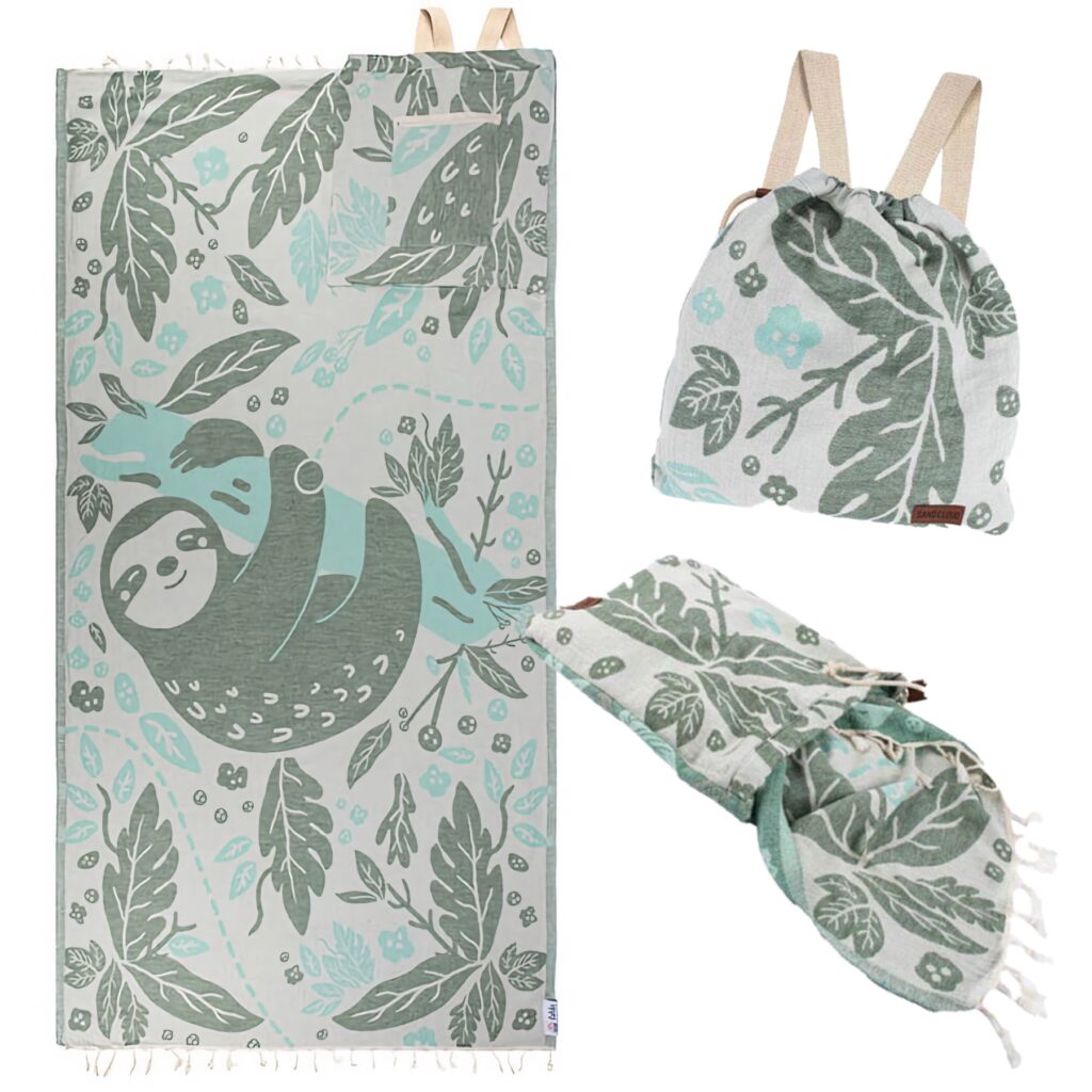 SAND CLOUD and FAHLO Wander Sloth Towel Bag