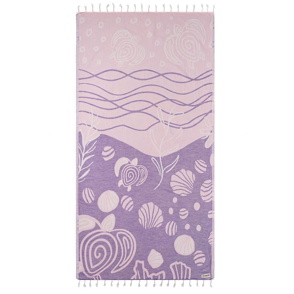 SAND CLOUD Tide Pool Purple Regular Towel